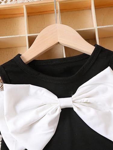 GORGLITTER Girl's Dresses Bow Front Sleeveless Sundress Round Neck Tank Short A Line Toddler Dress4