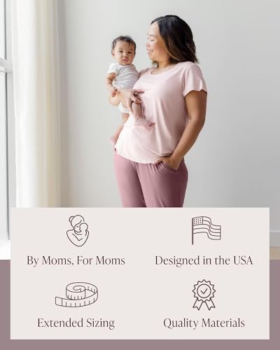 Image of Kindred Bravely Everyday Maternity & Nursing T-Shirt | Maternity & Nursing Tops for Breastfeeding