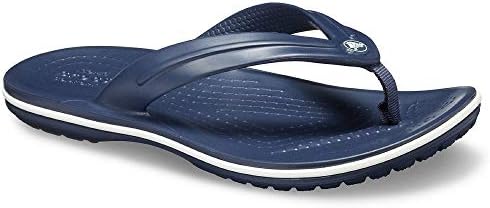 Crocs Kids' Crocband Flip Flops | Sandals for Kids, Navy, 8 Toddler | Image 1