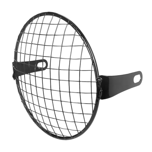 Grille de protection de phare vintage en acier pour moto custom