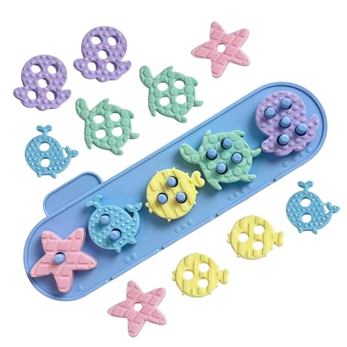Jouets empilables en silicone pour enfant et blocs de construction éducatifs