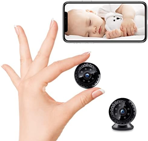 SIEANE Mini Camera for Home Security WiFi Wireless Tiny Spy Camera 1080p HD Nanny Camera with Phone App Motion Detection Night Vision Small Surveillance Camera