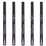 essence | Superfine Liner Pen (Pack of 5) | Ultra-fine Brush Tip for Precise Eyeliner| Longlasting, Deep Black Color | Vegan, Cruelty Free & Paraben Free