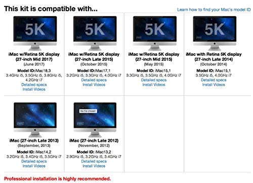 OWC Cavo di aggiornamento dell'HDD con sensore Termico Digitale in Linea e Strumenti di Installazione per iMac 2012, (OWCDIYIMACHDD12)