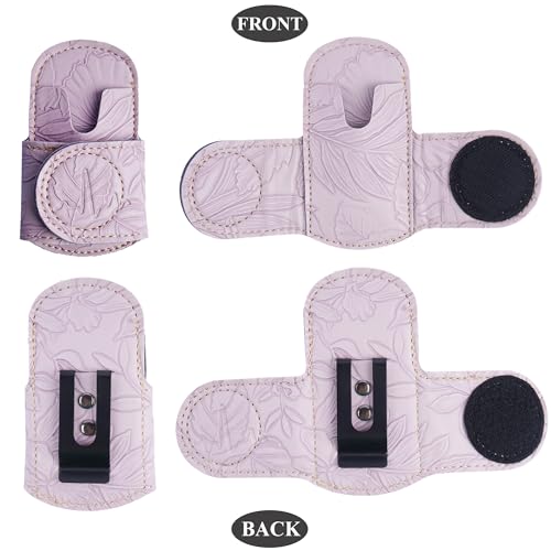 Porte-stéthoscope violet sculpté anti-chute avec clip de hanche robuste