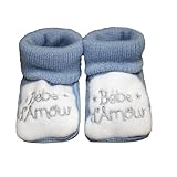 Générique Chaussons naissance tricot bébé BB Les Chatounets Bleu