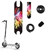 Linghuang 5-in-1 bescherming accessoires voor M365 / 1S scooter displaybescherming afdekking, anti-botsingsstrips, pedaalsticker, spiraalkabel ons voetsteunafdekking