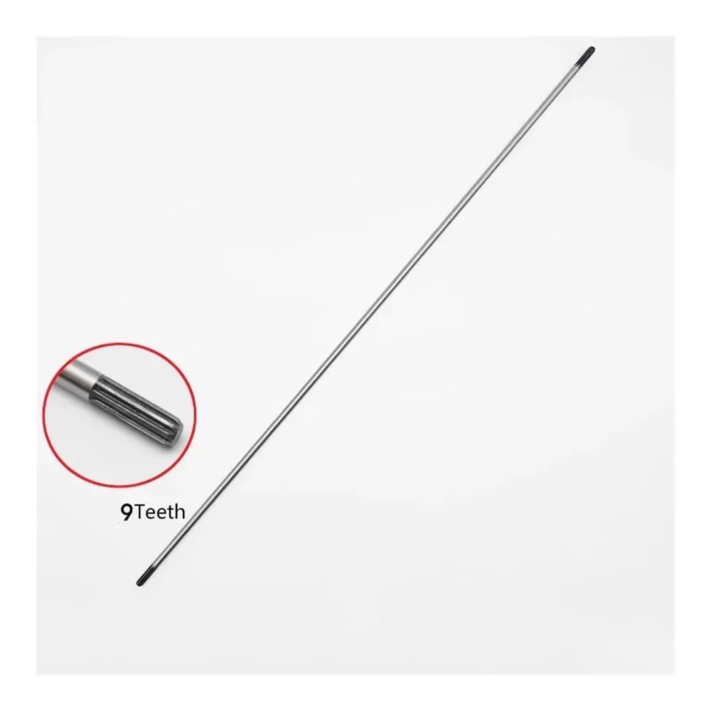 9 zębów/kwadrat o grubości 8mm wał napędowy pasuje do 26mm rura aluminiowa przycinarka do trawy szczotka Cu 760mm długa piła łańcuchowa nożyce do żywopłotu(Tube with Shaft B)