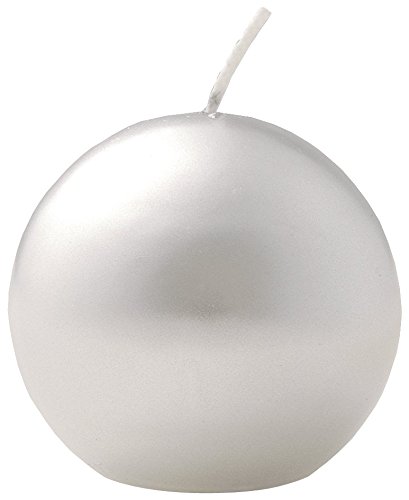 Preisvergleich Produktbild Eika Kugelkerze silber 70 mm