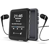 64GB MP3 Player with Bluetooth 5.3, QNGEE 2.4 inch Full Touchscreen Music MP3 for Kids, FM Radio, Voice Recorder, HiFi Sound, E-Book, Earphones Included