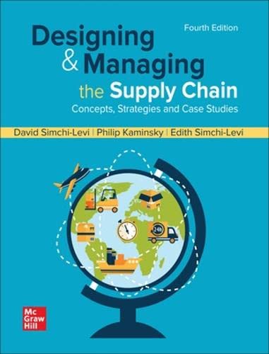 Designing and Managing the Supply Chain