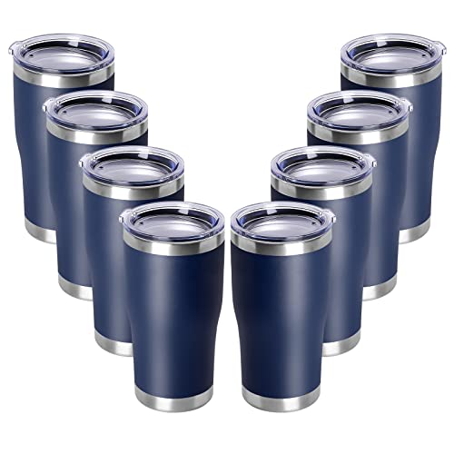 DOMICARE 20oz Tumbler with Lid Stainless Steel Tumblers Bulk, Double Wall Vacuum Insulated Coffee...