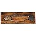 BLACK FOREST DECOR Brown Trout Wood Wall Hanging