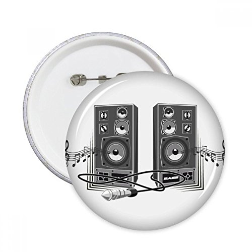 Bouton badge musique DIYthinker XL : égayez un vêtement terne avec ce pins chanson coloré