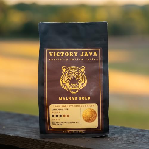 Malnad Bold Café en grano tostado medio 12 oz miniatura 1