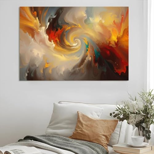 Peintures murales abstraites LSYALUCK pour instaurer une ambiance sereine
