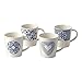 Royal Doulton Love Mug, Blu, 475 ml, Set di 4