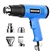 SEEKONE Pistola de Calor 2000W, Pistola de Aire Caliente con Ajuste de Temperatura Dual de 300℃/600℃, Decapador con Protección Contra Sobrecalentamiento y 4 Boquillas, para Encoger PVC
