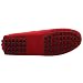 Imagen de Jamron Hombres Cuero de Gamuza Penny Mocasines Rojo 2088 EU43