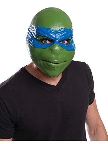 Rubie's Costume Men's Teenage Mutant Ninja Turtles Movie Leonardo Adult 3/4 Mask, Multi, One Size