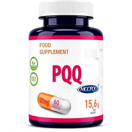 Hepatica PQQ 20 mg (MGCPQQ) | markenrechtlich geschütztes Pyrrolochinolinchinon | 60 vegane Kapseln | GMP & Laborgeprüft