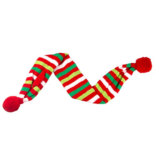 Bufanda de Navidad para perro rayas rojo-blanco-verde miniatura 7