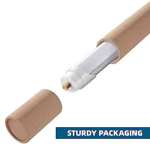 Barrina (Pack Of 12 T8 T10 T12 Led Light Tube, 8Ft, 44W (100W Equivalent), 6500K, 4500 Lumens, Frosted Cover, Dual-Ended Power, Fluorescent Light Bulbs Replacement #TOP5