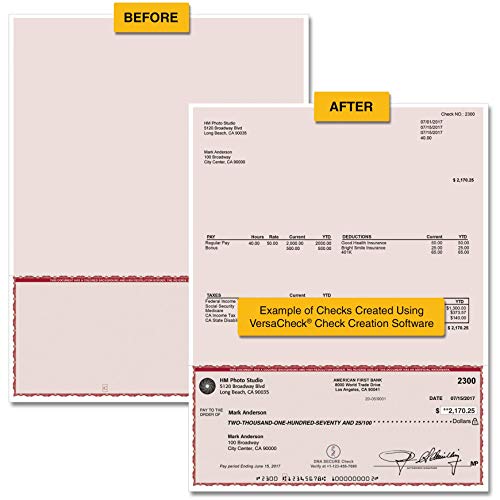 Recargas de cheques comerciales VersaCheck formulario #1002 voucher borgoña para empresas 3