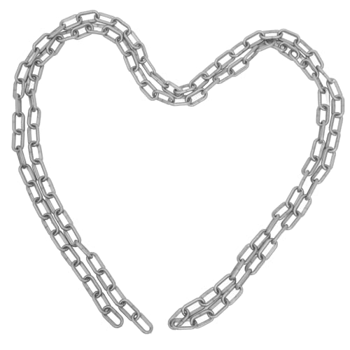 Alipis Warning Protection Chain Galvanized Thick Chain Chains Chain Links Heavy Coil Security Safety Barrier Door Chain Link Crowd Control Chain Link Chain Silver