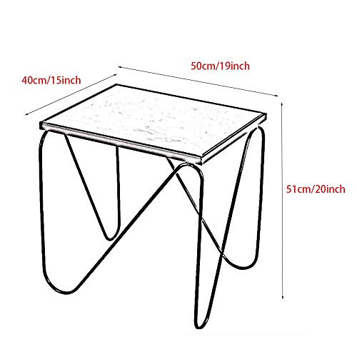 Table d'appoint en marbre chic Sensen petite table basse de salon dorée