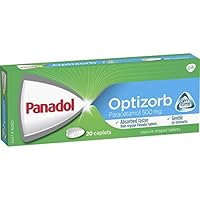 Panadol with Optizorb, Absorbed Fast and Gentle on Stomachs, Paracetamol - 500mg, 20 Caplets