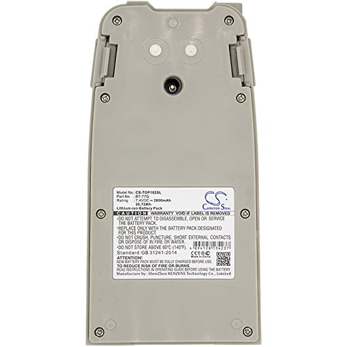 SYTH Substituição para bateria compatível Topcon BT-77Q Cygnus KS-102 estação total (2800mAh/7,4V)