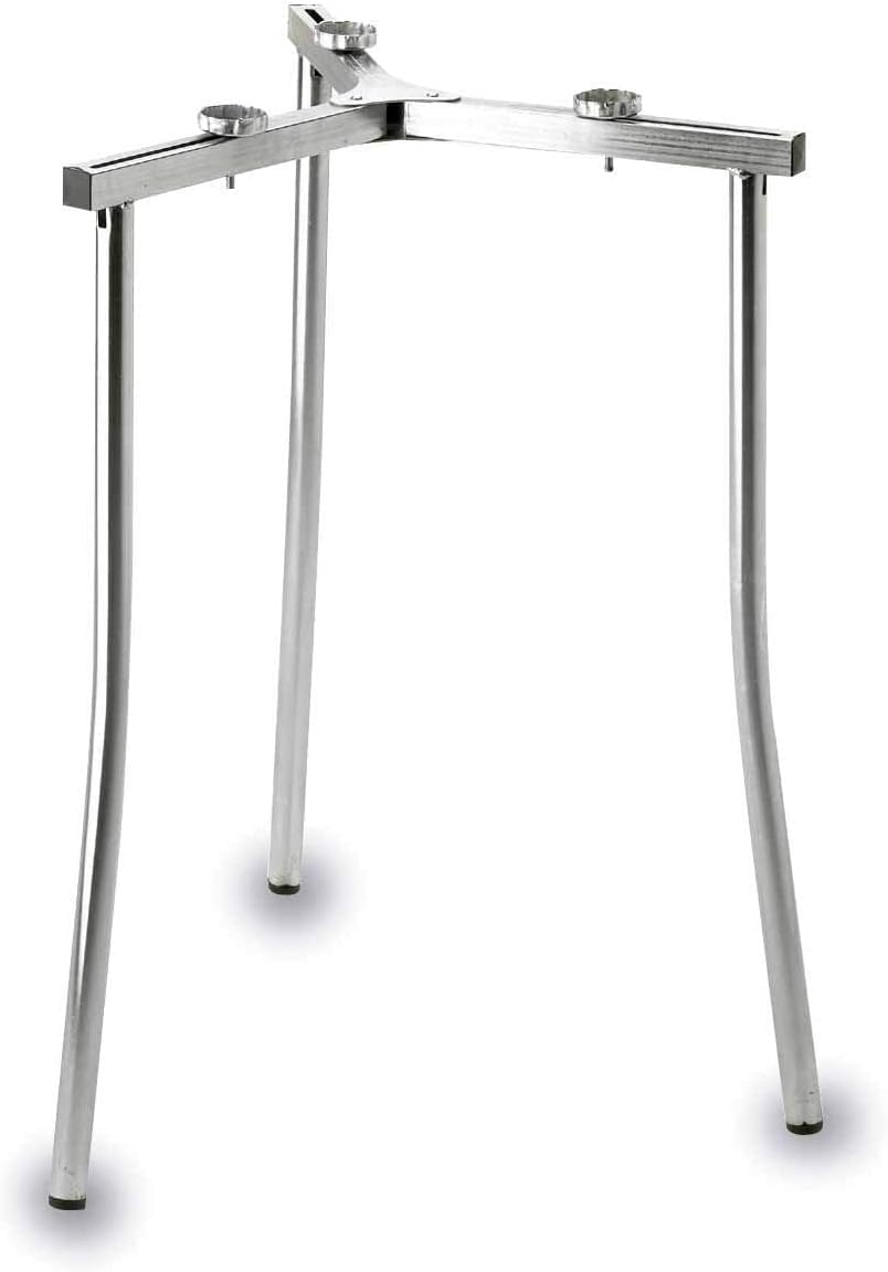 Trípode Soporte de 3 Patas para Paellero Regulable en Apertura para Paelleros y Cocinas de Gas, Apto para Distintas Medidas, 70 cm de Alto, Robusto y Estable, Fabricado en Acero Inoxidable
