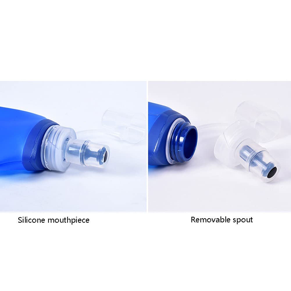 Borraccia Sportiva Borraccia Sportiva Borraccia Pieghevole Leggera Borraccia da Viaggio Compatibile con Campeggio Escursionismo Viaggi attività all'aperto Borracce (capacità : 500ml) (500ml)