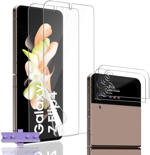 Protector de Pantalla para Samsung Galaxy Z Flip 4,[2 Pack] TPU P...