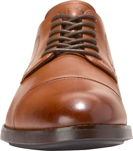 Cole Haan Men's Harmon Grand Cap Toe Oxfords, British Tan/Dark Brown Water Proof, 10-M US