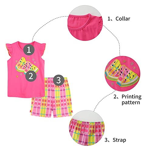 Aisprts Bambine Pigiama Set 2 Pezzi di Pigiama per...