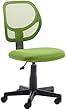Amazon Basics Low-Back, Upholstered Mesh, Adjustable, Swivel Computer Office Desk Chair, Green
