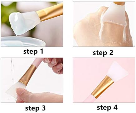 1 PCS Face Brushes,Silicone Face Brush for,Body,Beauty,Silicone Face Brush,Applicator Tools(Green)