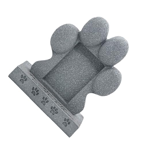 犬の記念像ペット墓石樹脂庭と屋内の装飾のための彫刻は悲しむペットの飼い主記念石の像を慰める