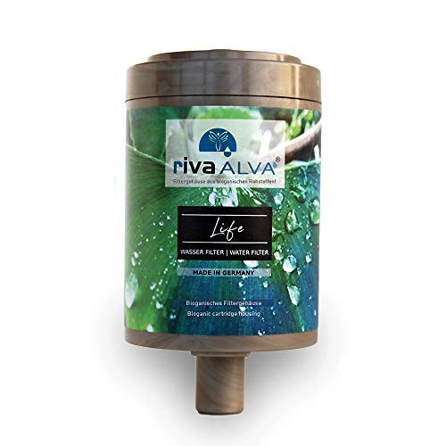 rivaALVA Life Trinkwasserfilter Ersatzkartusche Wasserfilter Kartusche für Küche bioganisches* Kartuschengehäuse
