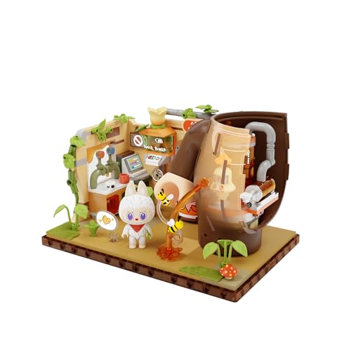 Image of POP MART THE Monsters Forest Secret Base Series Blocks - Juice Maker, Labubu Building Toy Set, Interactive Building Toy for Kids, Boys, and Girls