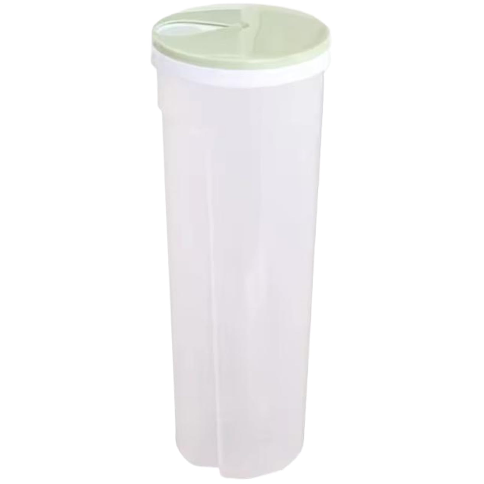 Hbbgdiy Light Green Pasta Storage Containers, Clear Plastic Spaghetti Storage Jar, Airtight Food Container With Rotating Lid, Non Slip Spaghetti Jar For Noodles Beans Staples