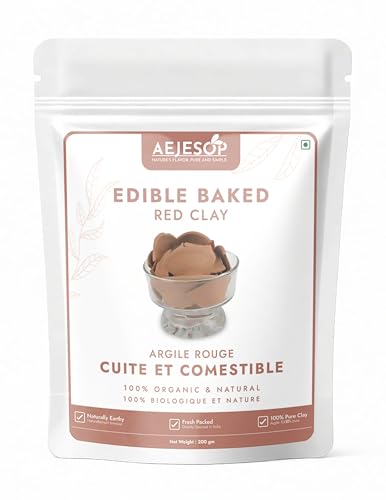 AEJESOP Edible Baked Red Clay, 7oz (200g)
