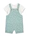 Little Me Clothes for Baby Boys' Whales Shortall Set, Aquifer/Marshmallow, 3 Months