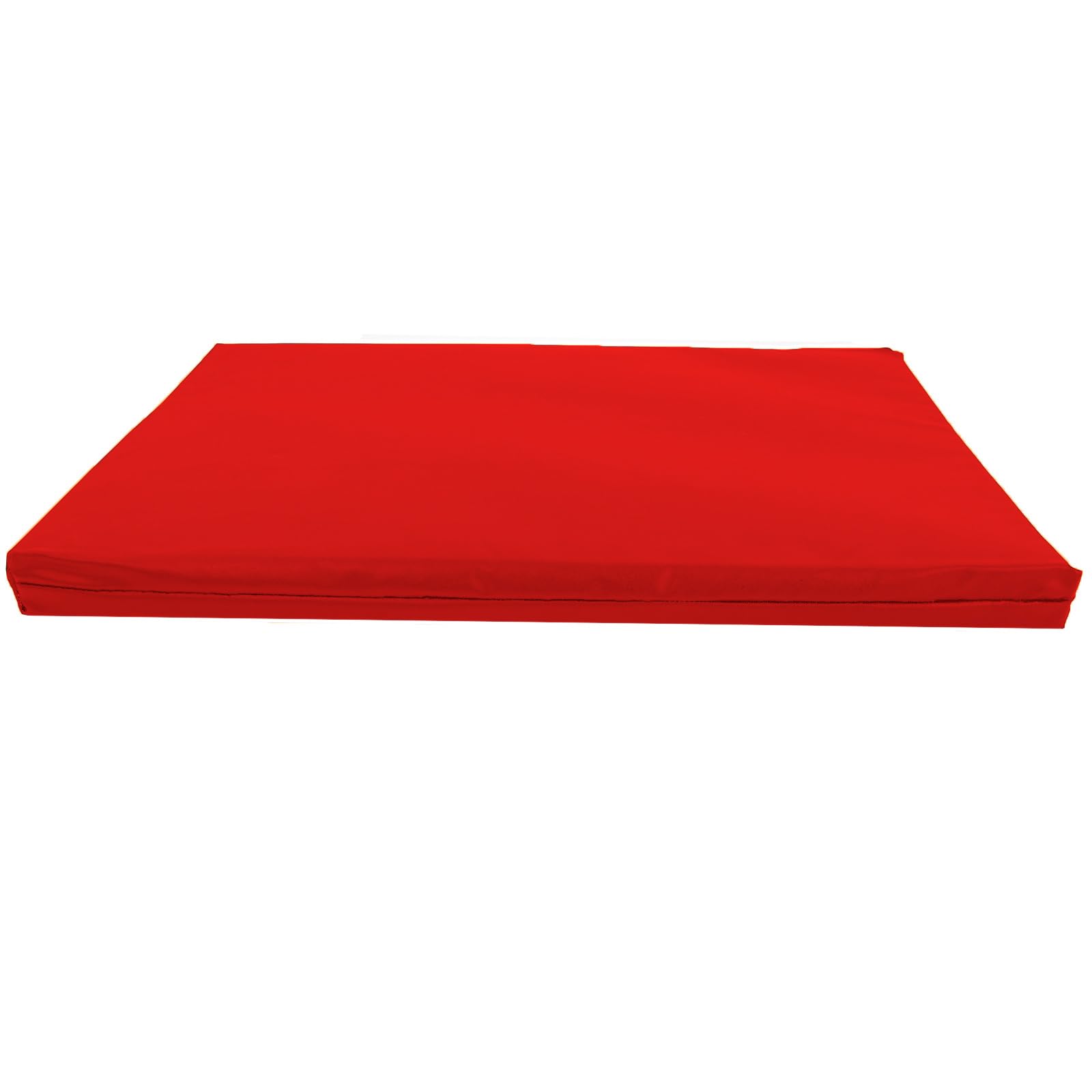 Actiaspet Heavy Duty Waterproof Dog Crate Bed with Hard Wearing 1000D Polyester Faux Leather Outer (Red, Medium)