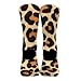 UTRSIFB Girl's Leisure Sports Socks, All Season Stockings, Soft Fashion Breathable Dress Decor Boots Socks Cheetah Leopard Print