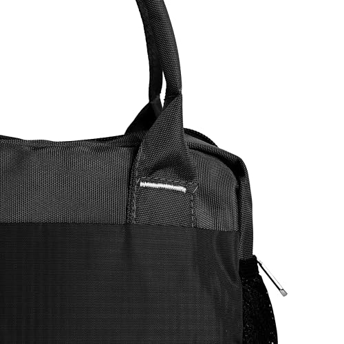 Image of Fluxy Office Lunch Bag(7.4L) for Men & Women | Lunch Tote for Office, School & Travel | Durable 1000D Polyester Lunch Carrier with Zipper & Multiple Pockets | Reusable Tiffin Bag (Black, 22 cm)