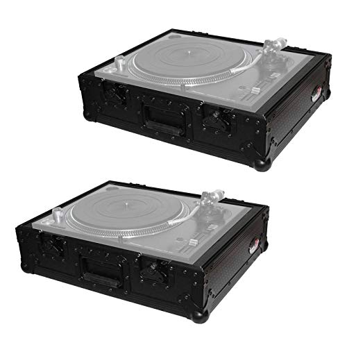 (2) ProX T-TTBL Turntable Cases For Numark/Stanton/Technics/Pioneer PLX1000