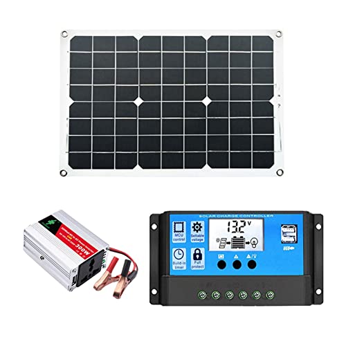 Energía Solar Generador Solar 300 W Con Salidas Ca 220 V - Controlador Carga Solar 30a, Cargador Inversor Onda Sinusoidal Pura, Rv, Remolque, Caravana, Fuera La Maodom Energía Solar Generador Solar 300 W Con Salidas Ca 220 V - Controlador Carga Solar 30a, Cargador Inversor Onda Sinusoidal Pura, Rv, Remolque, Caravana, Fuera La Maodom